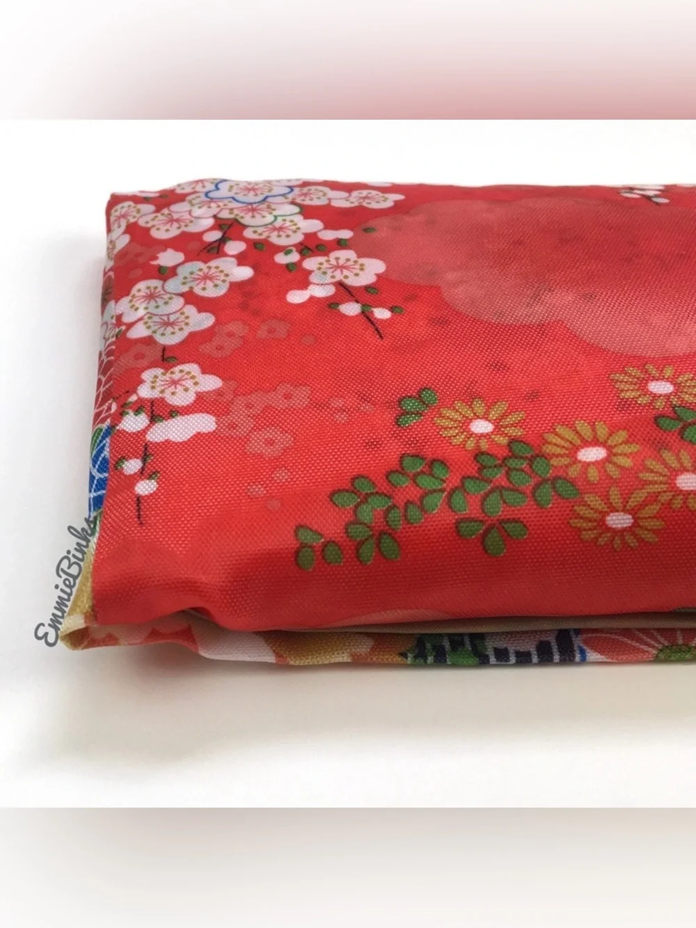 New Asian Inspired Art Print Reusable Shopping Tote - Errand Bag  / Gym Bag